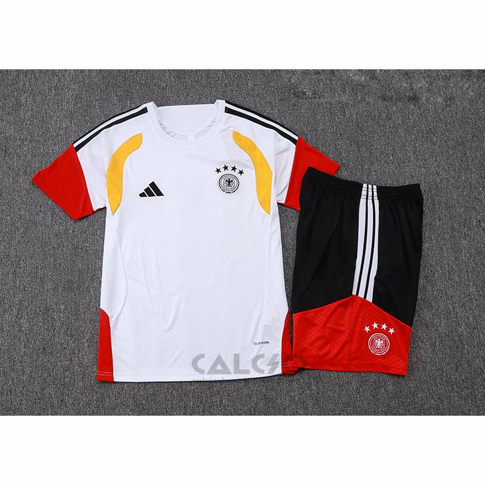 Tuta da Track Germania Manica Corta 2025-2026 Bianco - Pantaloncini